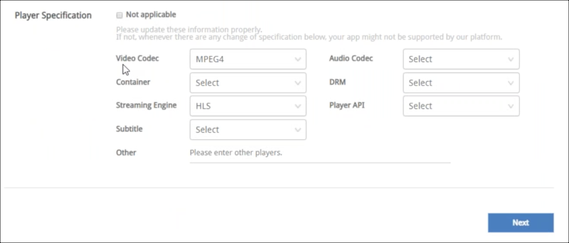 Player Specification